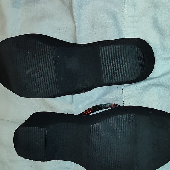 Geisha style platform sandals size 7/ 7 1/2 - Picture 4 of 6